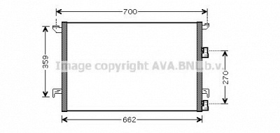 AVA QUALITY COOLING sb5058d -  Конденсатор, кондиционер